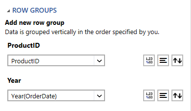 pivot table_row groups